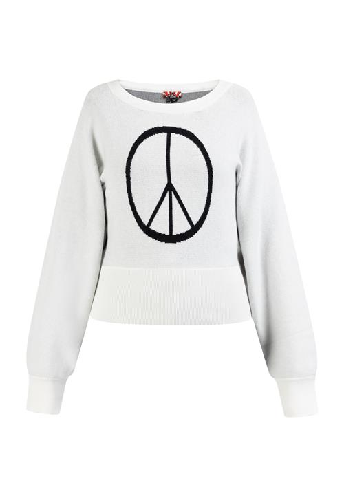 myMo ROCKS Pullover 'Nolie'  sort / hvid