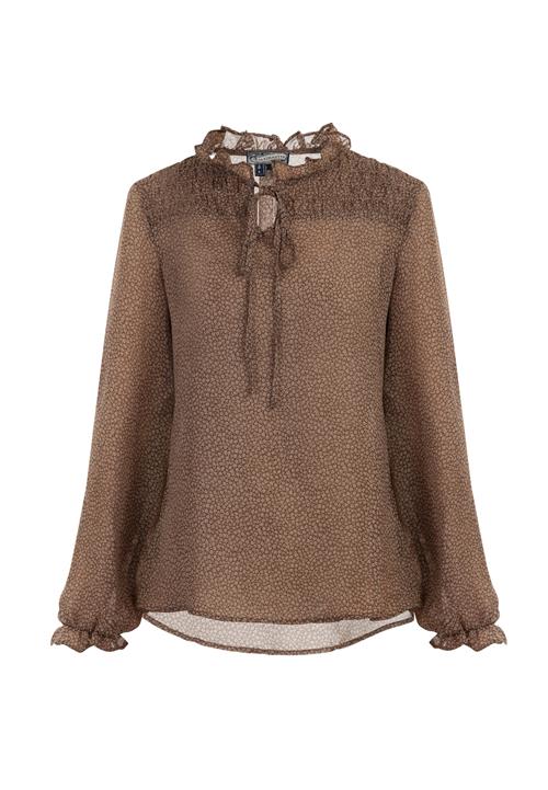 DreiMaster Vintage Bluse  brun / lysebrun