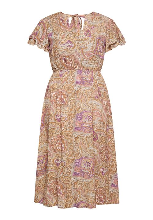 usha FESTIVAL Sommerkjole  lysebrun / lilla / offwhite