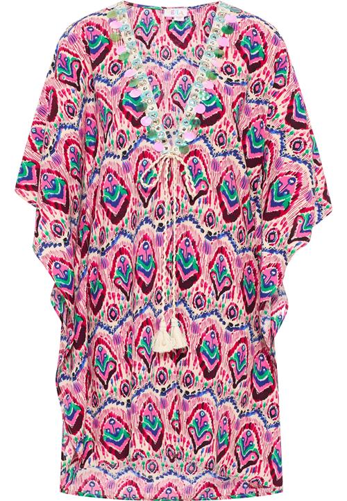 IZIA Kimono  smaragd / pudder / lys pink / bordeaux