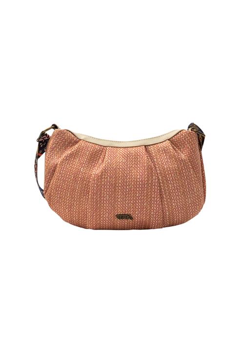 IZIA Skuldertaske  mørkebeige / pink