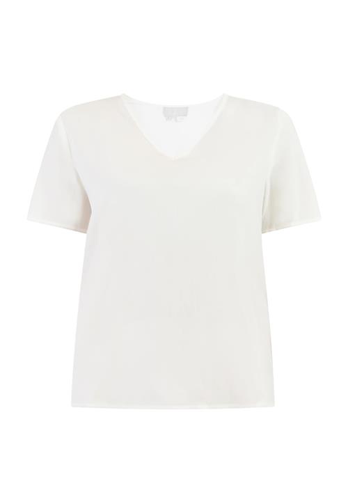 RISA Bluse  uldhvid