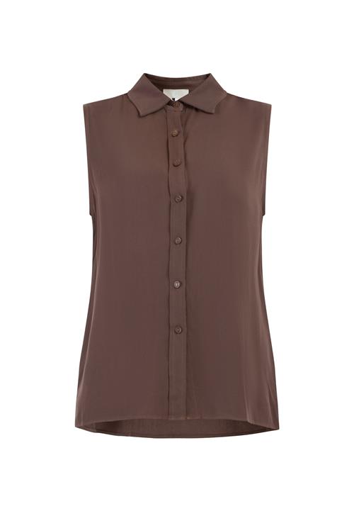 RISA Bluse  mørkebrun