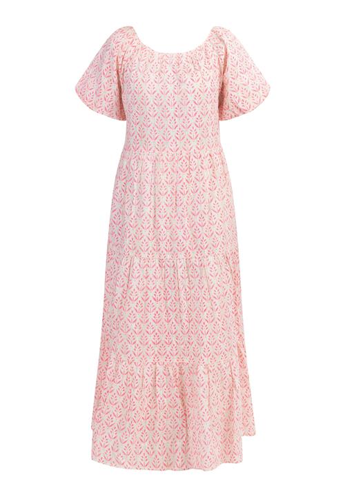IZIA Kjole  pink / hvid