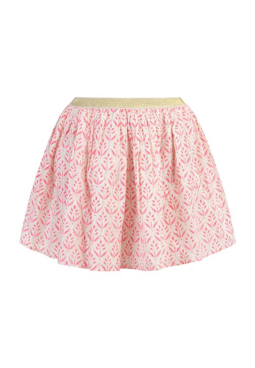 IZIA Nederdel  guld / pink / hvid
