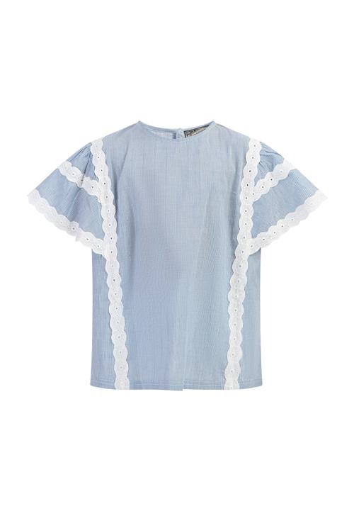 DREIMASTER Bluse  lyseblå / hvid
