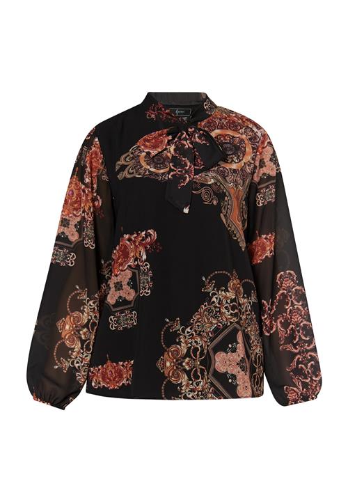faina Bluse  blandingsfarvet / sort