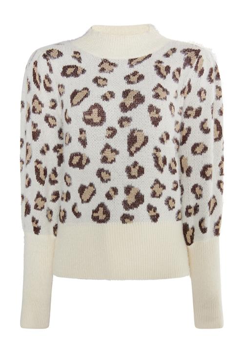 faina Pullover 'Mioki'  sand / brun / naturhvid