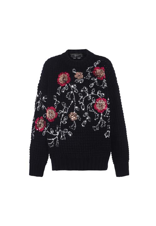 faina Pullover  bronze / rød / sort / sølv