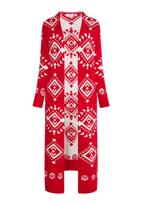 IZIA Cardigan 'Lomasi'  rød / hvid