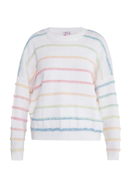IZIA Pullover 'Hoona'  blå / lysegrøn / pink / uldhvid