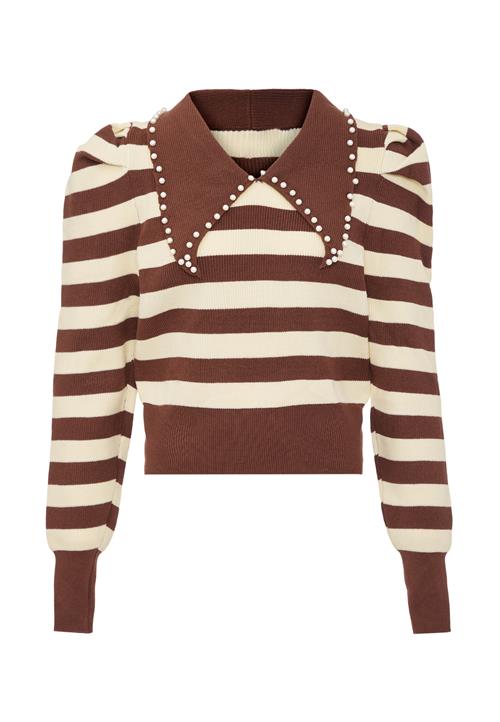 nolie Pullover  lysebeige / brun