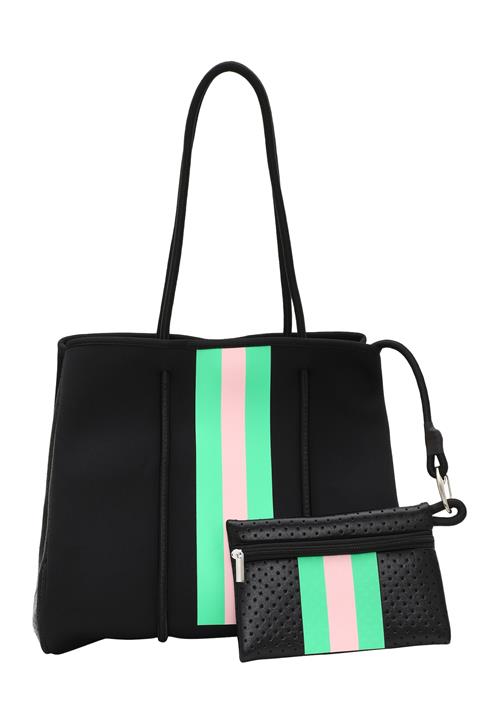 FELIPA Shopper  lysegrøn / lyserød / sort