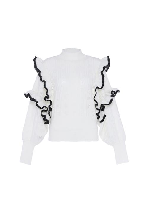 Se faina Pullover  sort / uldhvid ved About You
