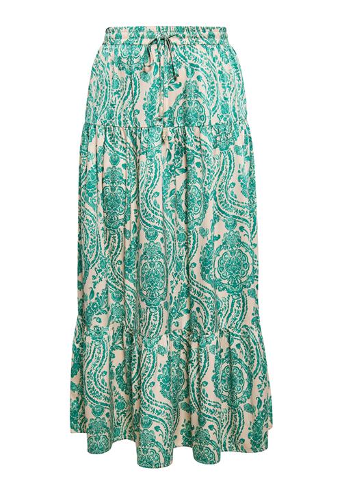 IZIA Nederdel  beige / smaragd / mint