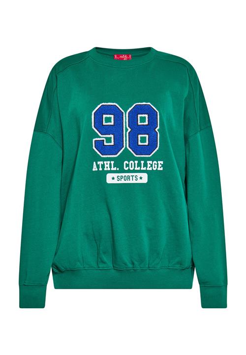 swirly Sweatshirt  blå / siv / hvid