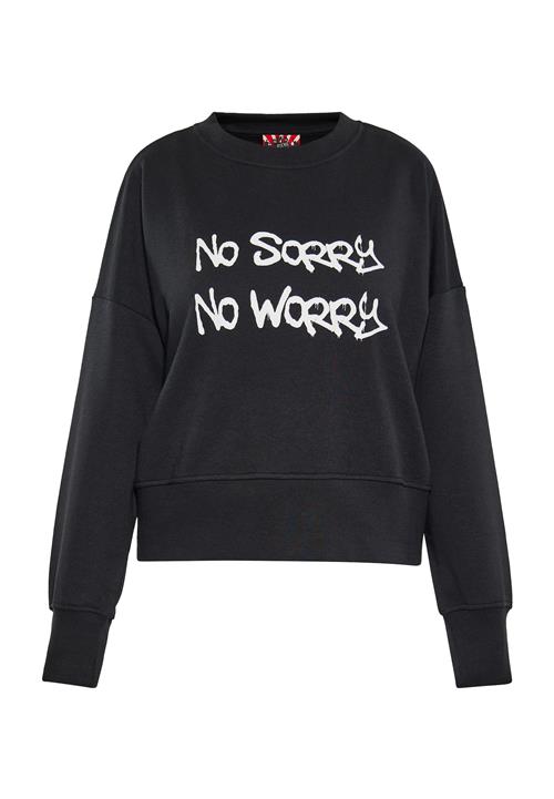 myMo ROCKS Sweatshirt  sort / hvid
