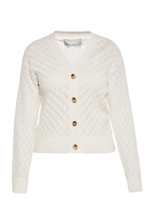 Usha Cardigan  uldhvid