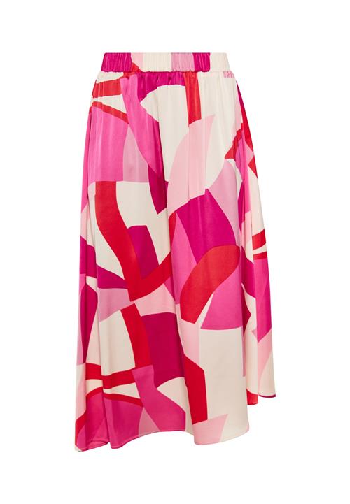 faina Nederdel  ecru / pink / magenta / blodrød