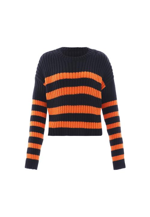 MYMO Pullover  mørkeorange / sort
