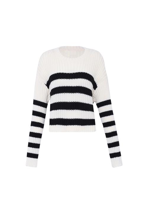 MYMO Pullover  sort / hvid