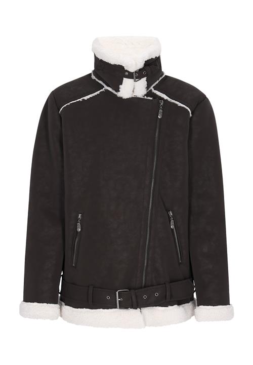 DreiMaster Vintage Vinterjakke  mørkebrun / hvid