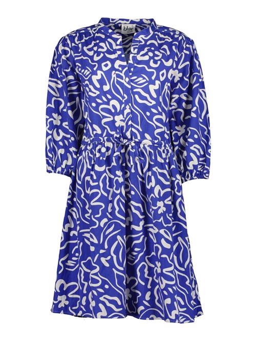 BLUE SEVEN Blusekjole  koboltblåt / hvid