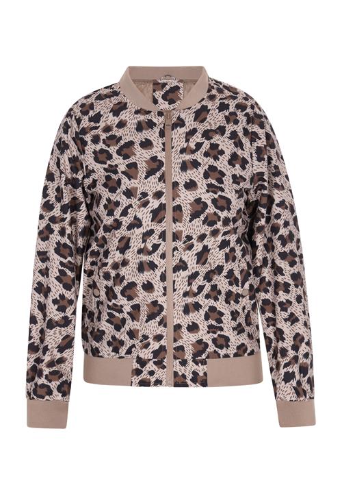 swirly Overgangsjakke  beige / brun / sort