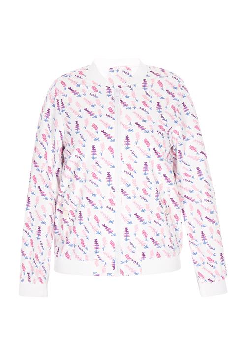 swirly Overgangsjakke  turkis / lavendel / hvid