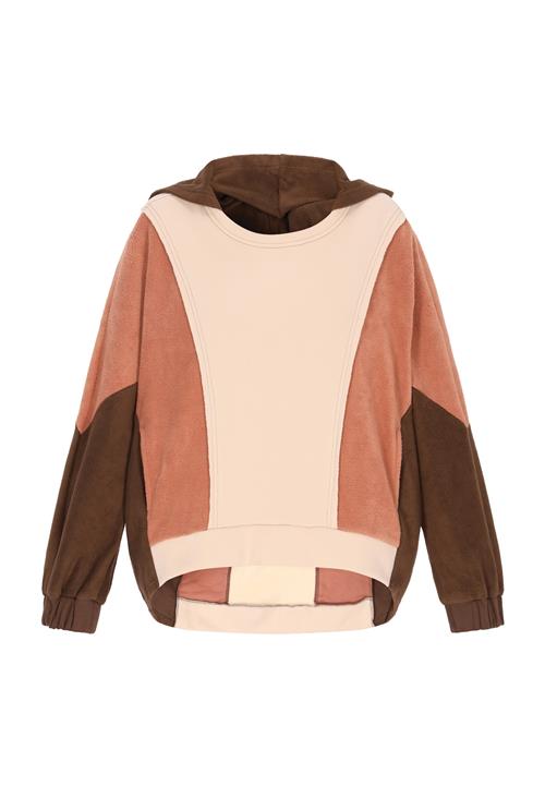 swirly Sweatshirt  beige / brun / mørkebrun