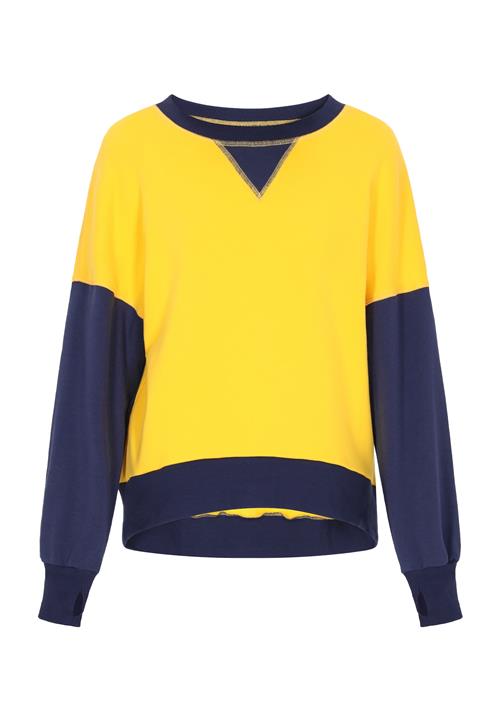 swirly Sweatshirt  marin / mørkegul