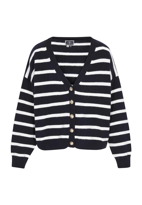 DreiMaster Maritim Cardigan 'Classic Look'  natblå / hvid