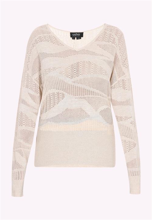 Se usha BLACK LABEL Pullover  ecru ved About You