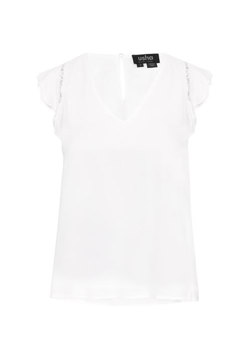 usha BLACK LABEL Bluse 'Fashion Look'  hvid