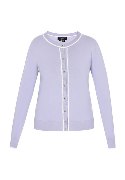 faina Cardigan  lilla / hvid