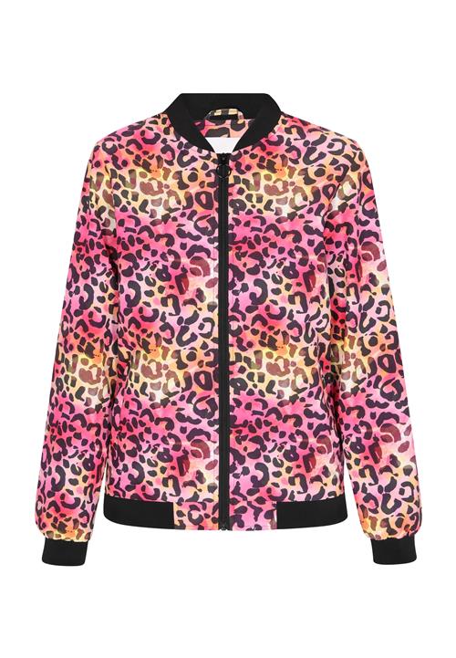 MYMO Overgangsjakke  gul / lys pink / sort
