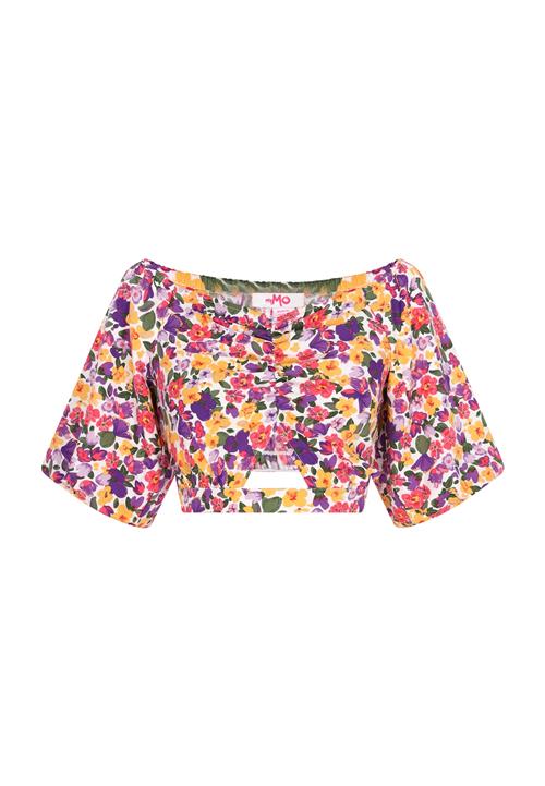 MYMO Bluse  gul / lilla / lyserød / hvid