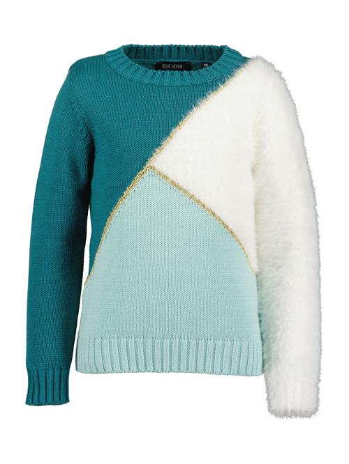 BLUE SEVEN Pullover  aqua / cyanblå / guld / hvid