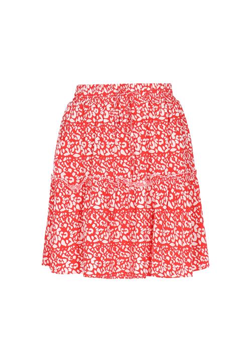 swirly Nederdel 'Back To School'  rød / hvid