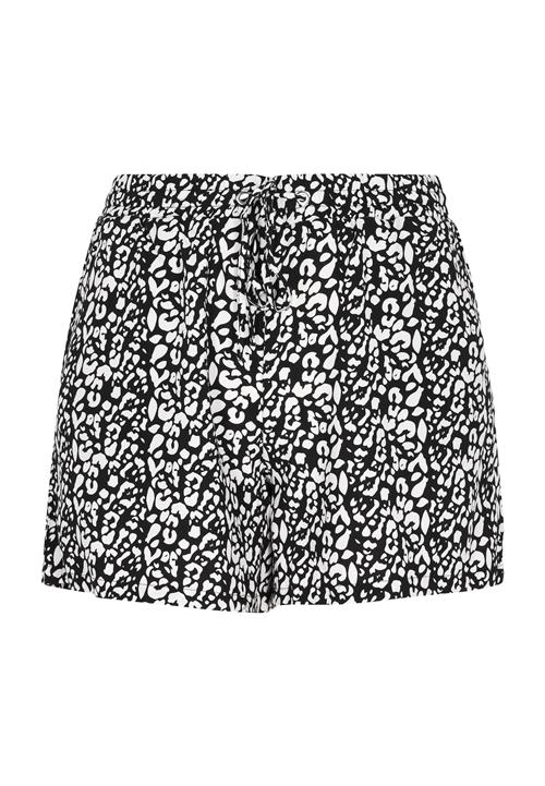 swirly Bukser 'Comfy'  sort / hvid