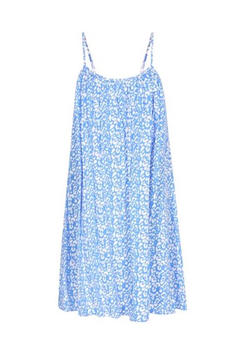 swirly Sommerkjole  lyseblå / hvid