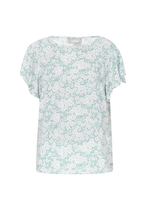 FELIPA Bluse 'Fashion Look'  turkis / hvid