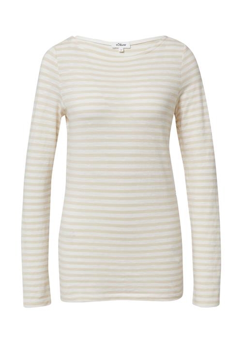 s.Oliver Shirts  lysebeige / hvid
