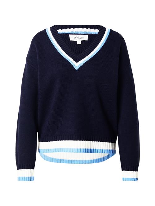 s.Oliver Pullover  navy / lyseblå / hvid