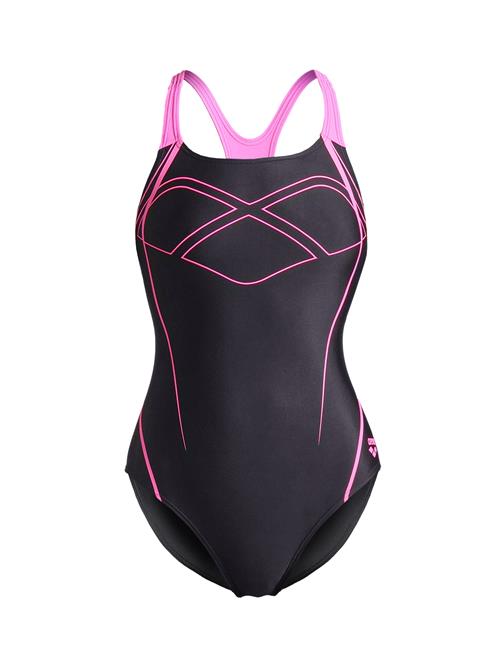 ARENA Badedragt 'Graphic Pro Back'  pink / sort