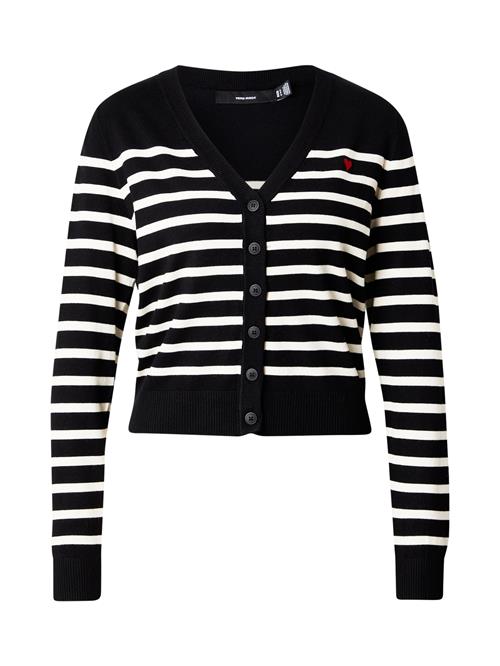 VERO MODA Cardigan 'VMDORY'  sort / hvid