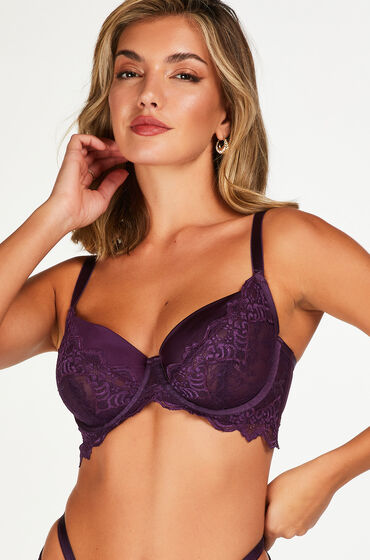 Hunkemöller Ikke-formstøbt bøjle-bh Sienna lilla