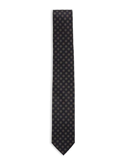 Tie With Pattern 7 Cm Lindbergh Black Navy