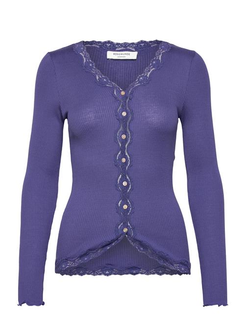 Rwbabette Ls V-Neck Regular Lace Ca Rosemunde Blue
