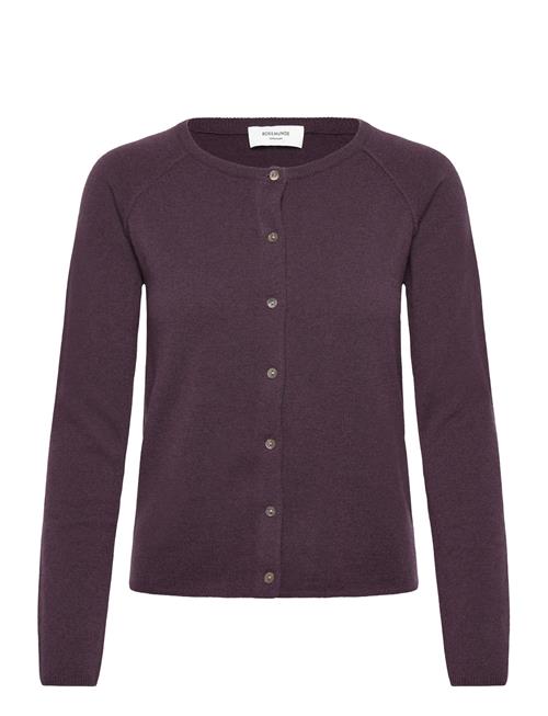 Rwlaica Cashmere Ls O-Neck Raglan C Rosemunde Purple